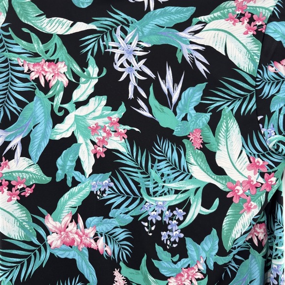 Tommy Bahama Golf Tennis Beach Dress Black‎ Floral L NWOT Pickle ball Vacation - Picture 9 of 11